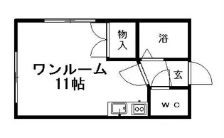 菊水グリーンハイツ【101号室】の間取り