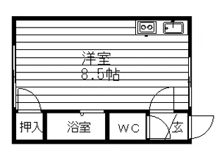 チェリーテラス【101号室号室】の間取り