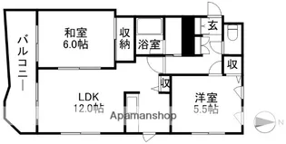 INOVE豊平公園【603号室】の間取り