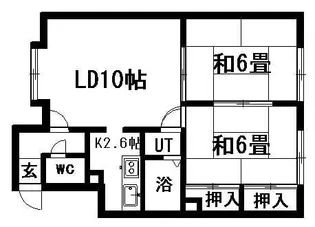 シャルム羊ヶ丘【203号室】の間取り