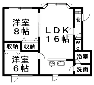 ピュアコートI【0102号室】の間取り