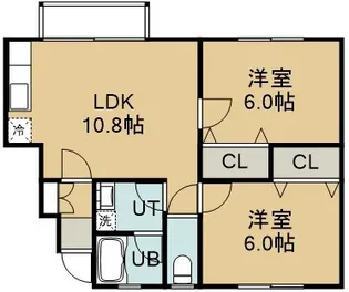 日吉ヶ丘ハイツ【1階】の間取り