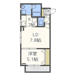 ベルビューイルミネ【2階】の間取り