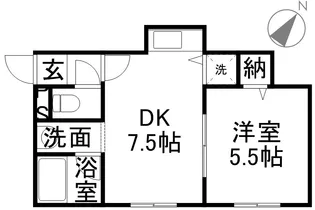 プロシード札幌【105号室】の間取り