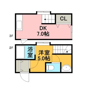 メゾンド真駒内【205号室】の間取り