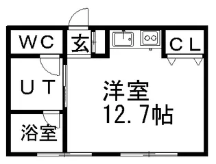 メゾンド真駒内【201号室】の間取り