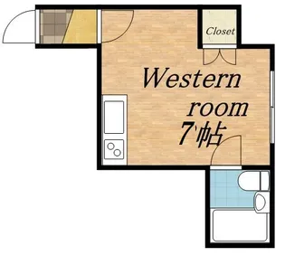 第5もりいマンション【207号室】の間取り