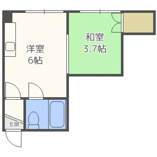 第5もりいマンション【303号室】の間取り