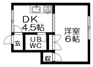 FARROCK COURT S21【108号室】の間取り