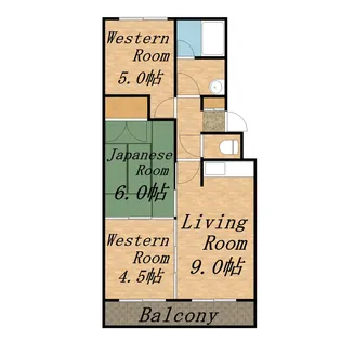 シャトー和田【404号室】の間取り