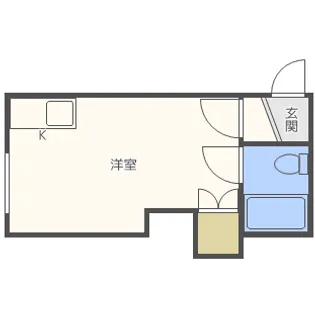 第5もりいマンション【208号室】の間取り