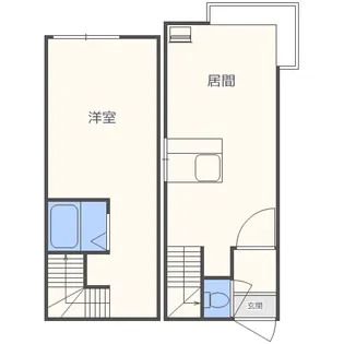 1LDKの間取り画像