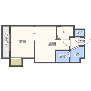 フェアフィールド菊水【00606号室】の間取り