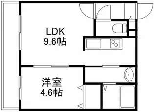 エール平岸【0205号室】の間取り