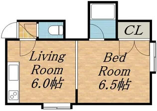 第22森宅建マンション【3階】の間取り