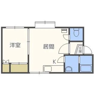 ホワイトコートカヤ12【203号室】の間取り