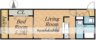 アルス平岸【402号室】の間取り