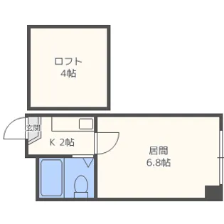 シャトービアンカ【205号室】の間取り