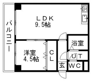 ベルファーレ【201号室】の間取り