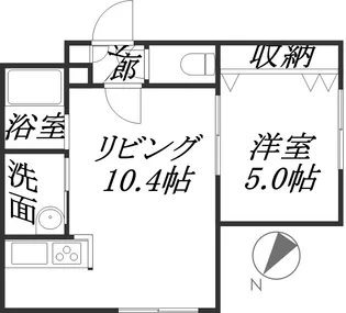 レジナス澄川【4階】の間取り