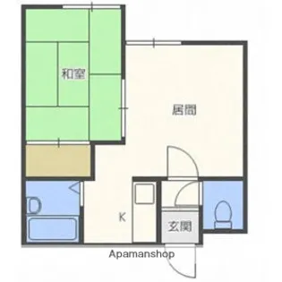 アサヒM・S【102号室】の間取り