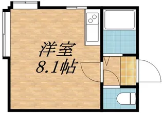 ベルメゾン南平岸【105号室】の間取り