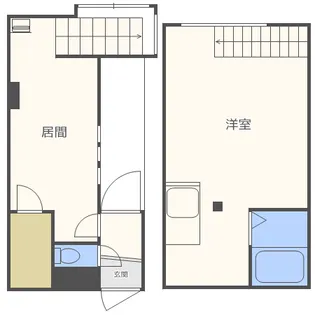 1DKの間取り画像