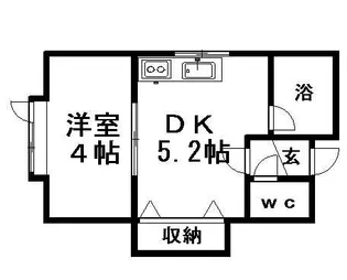桂ハイツ平岸【301号室】の間取り