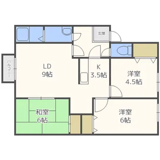 ヴェルジェ澄川H【105号室】の間取り