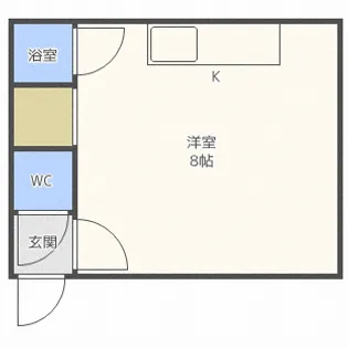 パレスふじい宅建【6号室】の間取り