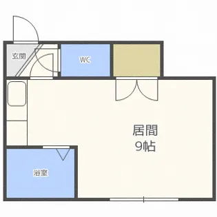 ヒュース美園A【105号室】の間取り