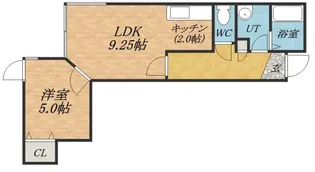 グッドライト月寒東【1階】の間取り