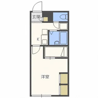レオパレス美園フェニックス【205号室】の間取り