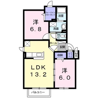 ライズ【4階】の間取り