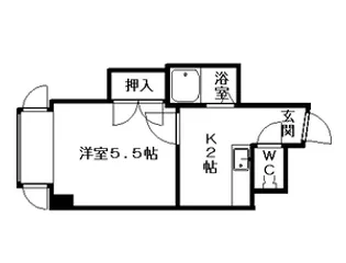 コスモス菊水【00306号室】の間取り
