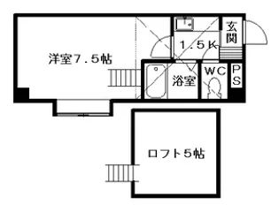 トレジャー平岸【00101号室】の間取り