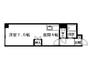 スカイシティ平岸【00306号室】の間取り