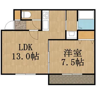クラリス菊水V【3階】の間取り