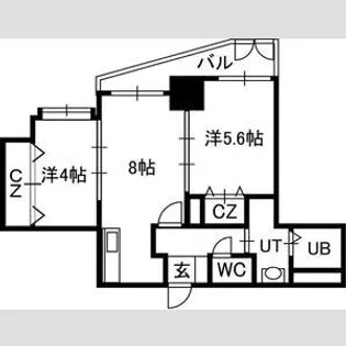 ル・ノール福住【6階】の間取り