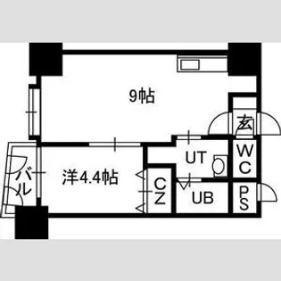 ル・ノール福住【2階】の間取り