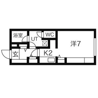 デルタ・ヌーヴ【1階】の間取り