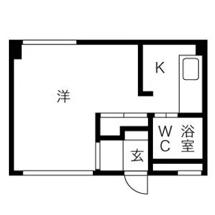アサヒコートハウス【4階】の間取り