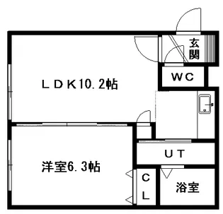 SERENO【302号室】の間取り