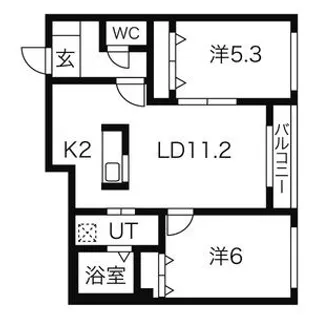 コンフォート・グローレ【3階】の間取り