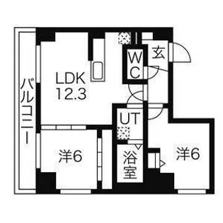 エストレーラ澄川【9階】の間取り