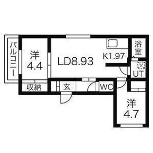 レガリア豊平公園【1階】の間取り