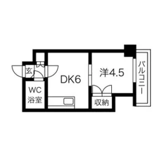 藤井ビル菊水Ⅰ【3階】の間取り