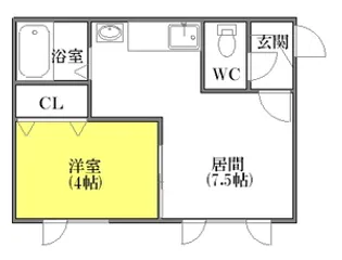 モニカヴェルテ【00103号室】の間取り