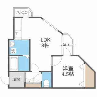 エフォール望【301号室】の間取り