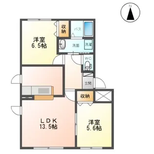 グラン・リヴィエール【205号室】の間取り